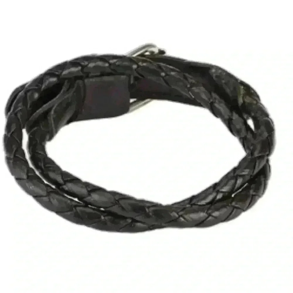- GENUINE Leather Multi-Weaved Double Wrap